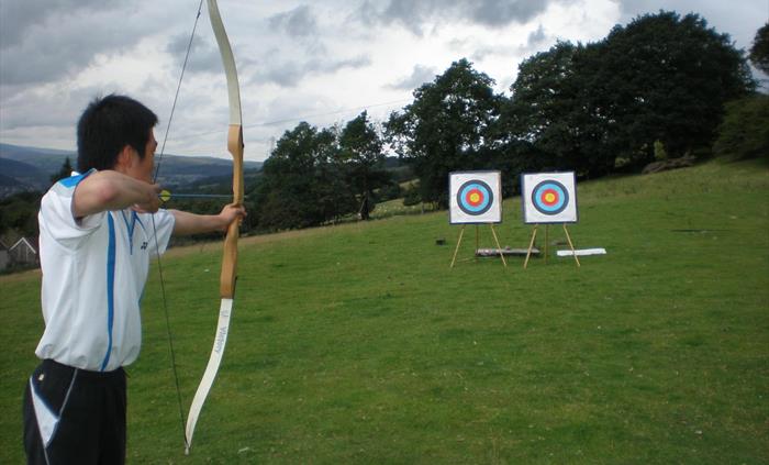 Archery activity at Taff Valley